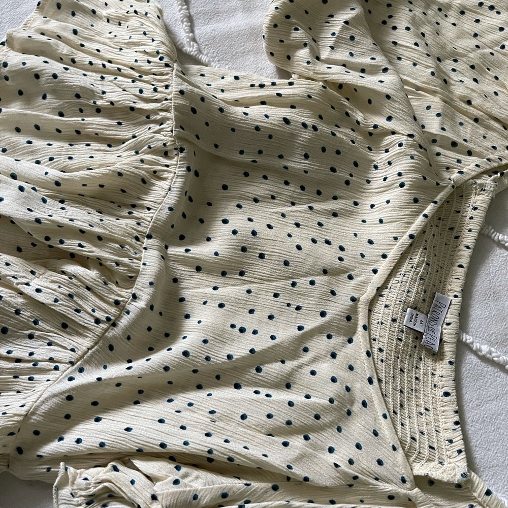Peplum Polka-Dot Blouse